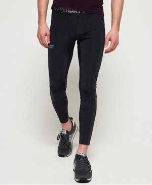 Superdry Active Training Leggings Férfi Sportruházat Fekete | RXWDV7419